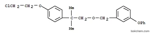 Molecular Structure of 80854-09-7 (1-((2-(4-(2-Chloroethoxy)phenyl)-2-methylpropoxy)methyl)-3-phenoxybenz ene)
