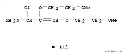 Molecular Structure of 80879-59-0 (1-chloro-2,3-bis(2-methoxyethoxy)-N,N-dimethylallylamine hydrochloride)