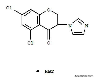 Molecular Structure of 80929-01-7 (4H-1-Benzopyran-4-one,  5,7-dichloro-2,3-dihydro-3-(1H-imidazol-1-yl)-,  monohydrobromide  (9CI))