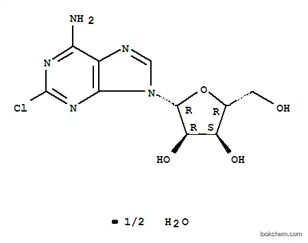 Molecular Structure of 81012-94-4 (2-Chloroadenosine hemidydrate)