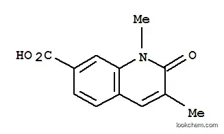 Molecular Structure of 813424-69-0 (7-Quinolinecarboxylicacid,1,2-dihydro-1,3-dimethyl-2-oxo-(9CI))