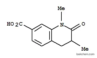 Molecular Structure of 813424-71-4 (7-Quinolinecarboxylicacid,1,2,3,4-tetrahydro-1,3-dimethyl-2-oxo-(9CI))