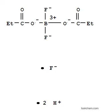 Molecular Structure of 814-61-9 (Borate(1-), difluorobis(propanoato-O)-, hydrogen fluoride (1:2:1), (T-4)-)