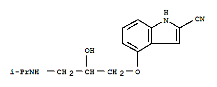 1H-Indole-2-carbonitrile, 4-[2-hydroxy-3-[(1-methylethyl)amino]propoxy]-