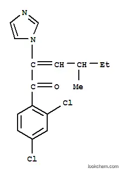Molecular Structure of 82013-28-3 (2-Hexen-1-one,  1-(2,4-dichlorophenyl)-2-(1H-imidazol-1-yl)-4-methyl-)