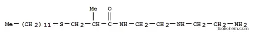 Molecular Structure of 82766-25-4 (N-[2-[(2-aminoethyl)amino]ethyl]-3-(dodecylthio)-2-methyl-Propanamide)