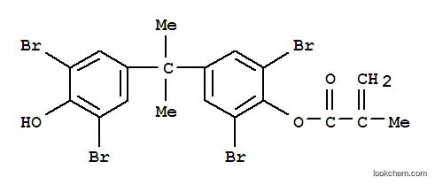 Molecular Structure of 82941-06-8 (2,6-dibromo-4-[1-(3,5-dibromo-4-hydroxyphenyl)-1-methylethyl]phenyl methacrylate)