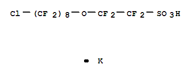 Ethanesulfonic acid,2-[(8-chloro-1,1,2,2,3,3,4,4,5,5,6,6,7,7,8,8-hexadecafluorooctyl)oxy]-1,1,2,2-tetrafluoro-,potassium salt (1:1)