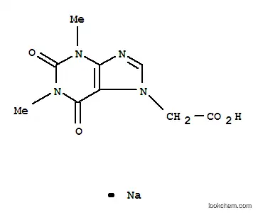 Molecular Structure of 837-27-4 (sodium 1,2,3,6-tetrahydro-1,3-dimethyl-2,6-dioxo-7H-purine-7-acetate)
