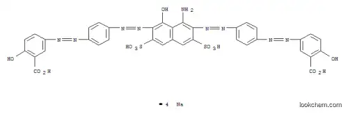 Molecular Structure of 83846-57-5 (tetrasodium 3,3'-[(1-amino-8-hydroxy-3,6-disulphonatonaphthalene-2,7-diyl)bis(azo-4,1-phenyleneazo)]bis[6-hydroxybenzoate])