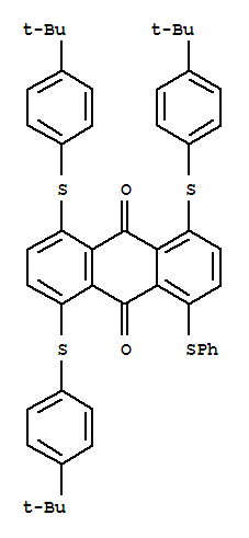 9,10-Anthracenedione,1,4,5-tris[[4-(1,1-dimethylethyl)phenyl]thio]-8-(phenylthio)-