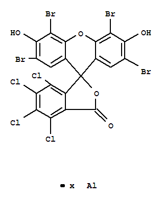3,4,5,6-TETRACHLORO-2-(2,4,5,7-TETRABROMO-3,6-DIHYDROXYXANTHEN-9-YL)BENZOIC ACID,ALUMINIUM SALT