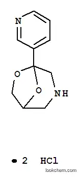 Molecular Structure of 84509-40-0 (5-(3-Pyridinyl)-6,8-dioxa-3-azabicyclo(3.2.1)octane dihydrochloride)