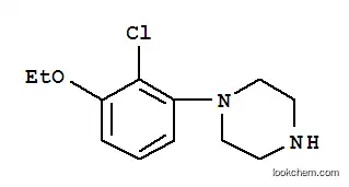 Molecular Structure of 846031-59-2 (Piperazine, 1-(2-chloro-3-ethoxyphenyl)-)