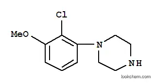 Molecular Structure of 846031-61-6 (Piperazine, 1-(2-chloro-3-methoxyphenyl)-)