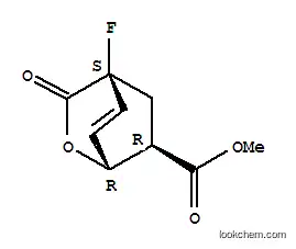 Molecular Structure of 847823-47-6 (2-Oxabicyclo[2.2.2]oct-7-ene-6-carboxylicacid,4-fluoro-3-oxo-,methylester,(1R,4S,6R)-rel-(9CI))