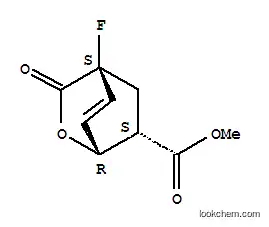 Molecular Structure of 847823-48-7 (2-Oxabicyclo[2.2.2]oct-7-ene-6-carboxylicacid,4-fluoro-3-oxo-,methylester,(1R,4S,6S)-rel-(9CI))