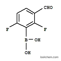 Molecular Structure of 849062-09-5 (2,6-DIFLUORO-3-FORMYLPHENYLBORONIC ACID)