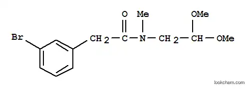 Molecular Structure of 850349-40-5 (2-(3-BROMO-PHENYL)-N-(2,2-DIMETHOXY-ETHYL)-N-METHYL-ACETAMIDE)