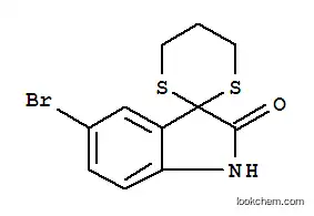 Molecular Structure of 850349-48-3 (5-BROMO-3,3-(PROPYLENEDITHIO)-1,3-DIHYDRO-INDOLE-2-ONE)