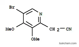 Molecular Structure of 850349-70-1 ((5-BROMO-3,4-DIMETHOXY-PYRIDIN-2-YL)-ACETONITRILE)