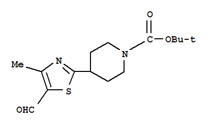 TERT-BUTYL 4-(5-FORMYL-4-METHYL-1,3-THIAZOL-2-YL)PIPERIDINE-1-CARBOXYLATE 850374-97-9