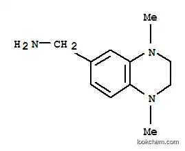Molecular Structure of 850375-15-4 ((1,4-DIMETHYL-1,2,3,4-TETRAHYDROQUINOXALIN-6-YL)METHYLAMINE)