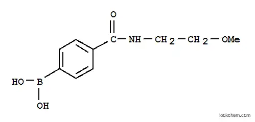 Molecular Structure of 850589-34-3 (4-(2-METHOXYETHYLAMINOCARBONYL)BENZENEBORONIC ACID)