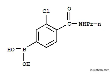 Molecular Structure of 850589-41-2 (3-CHLORO-4-(N-ISOPROPYLCARBAMOYL)PHENYLBORONIC ACID)