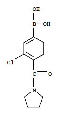 3-Chloro-4-(N-pyrrolidin-1-ylcarbonyl)benzeneboronic acid 97%