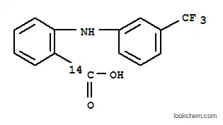 Molecular Structure of 85600-21-1 (Benzoic-carboxy-14C  acid,  2-[[3-(trifluoromethyl)phenyl]amino]-  (9CI))