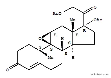 Molecular Structure of 85707-50-2 (17,21-Diacetyloxy-9,11-epoxypregn-4-ene-3,20-dione)