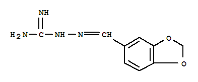 Hydrazinecarboximidamide,2-(1,3-benzodioxol-5-ylmethylene)- cas  86044-59-9