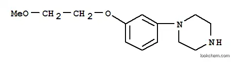 Molecular Structure of 862168-49-8 (1-[3-(2-METHOXY-ETHOXY)-PHENYL]-PIPERAZINE)