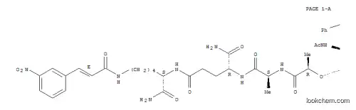 1-ALPHA-O-BENZYL-N-ACETYLMURAMYL-ALA-D-ISOGLN-LYS(TRANS(M-NITROCINNAMOYL)-NH2)-NH2