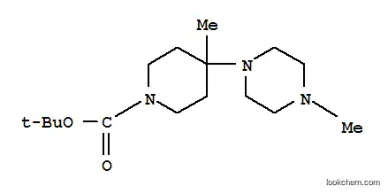 Molecular Structure of 864369-94-8 (1-Boc-4-methyl-4-(4-methylpiperazin-1-yl)piperidine)