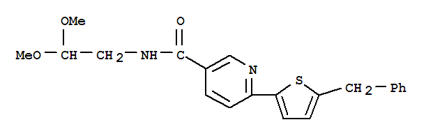 6-(5-BENZYLTHIOPHEN-2-YL)-N-(2,2-DIMETHOXYETHYL)NICOTINAMIDE