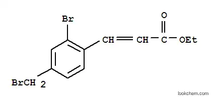 Molecular Structure of 864759-54-6 ((E)-ETHYL 3-(2-BROMO-4-(BROMOMETHYL)PHENYL)ACRYLATE)