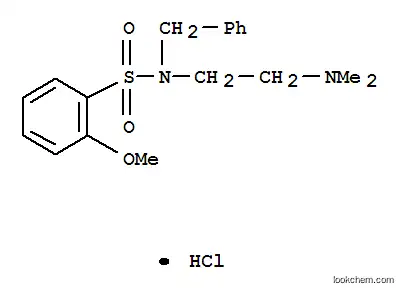 Molecular Structure of 864759-60-4 ([2-BENZYL-[(2-METHOXY-BENZENESULFONYL)-AMINO]-ETHYL]-DIMETHYLAMINE HYDROCHLORIDE)
