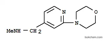Molecular Structure of 869901-11-1 (N-METHYL-N-[(2-MORPHOLIN-4-YLPYRIDIN-4-YL)METHYL]AMINE)