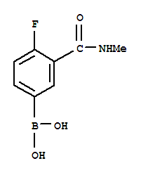 4-fluoro -3-(4-methylamino-1-carbonyl)- phenyl boronic acid
