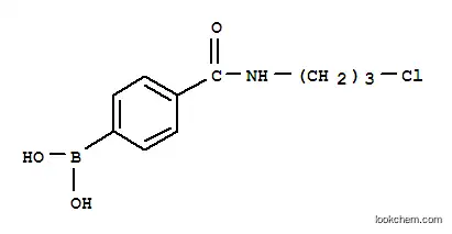 Molecular Structure of 874460-03-4 (4-(3-CHLOROPROPYLCARBAMOYL)BENZENEBORONIC ACID)