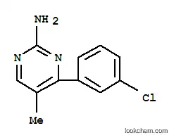 Molecular Structure of 874814-28-5 (4-(3-CHLOROPHENYL)-5-METHYLPYRIMIDIN-2-AMINE)