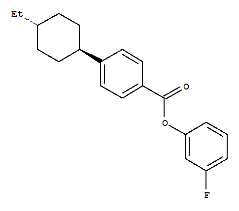 Benzoic acid,4-(4-ethylcyclohexyl)-, 3-fluorophenyl ester, trans- (9CI)