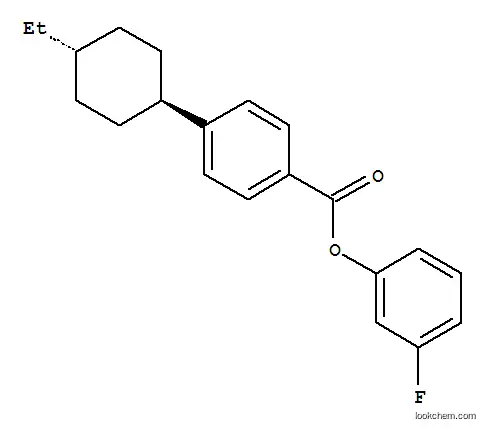 Molecular Structure of 87592-58-3 (3-Fluorophenyl 4'-trans-ethylcyclohexylbenzoate)