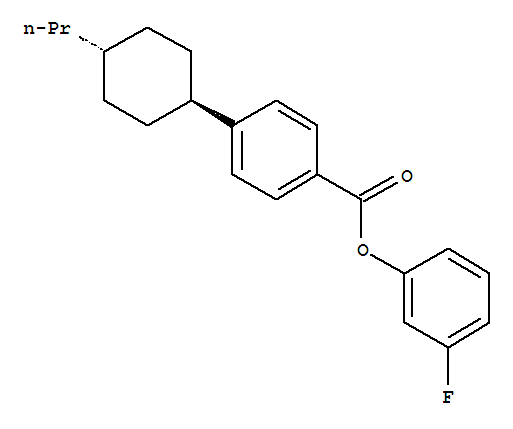 Benzoic acid,4-(4-propylcyclohexyl)-, 3-fluorophenyl ester, trans- (9CI)