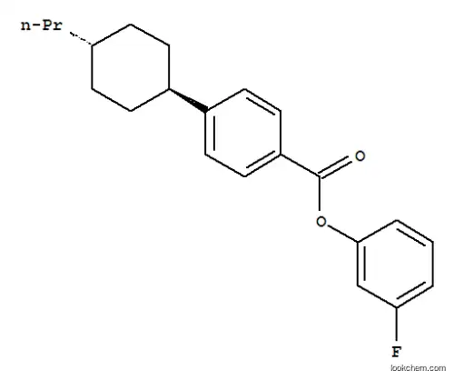 Molecular Structure of 87592-61-8 (3-Fluorophenyl 4'-trans-propylcyclohexylbenzoate)