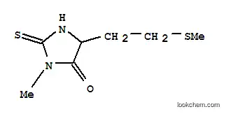Molecular Structure of 877-49-6 (4-Imidazolidinone,3-methyl-5-[2-(methylthio)ethyl]-2-thioxo-)