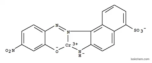Molecular Structure of 87912-16-1 (Chromium, [6-amino-5-[(2-hydroxy-4- nitrophenyl)azo]-1-naphthalenesulfonato(3-)]-)
