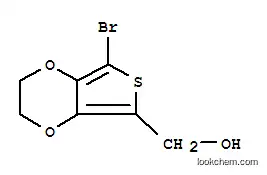 Molecular Structure of 884507-58-8 (Thieno[3,4-b]-1,4-dioxin-5-methanol,  7-bromo-2,3-dihydro-)